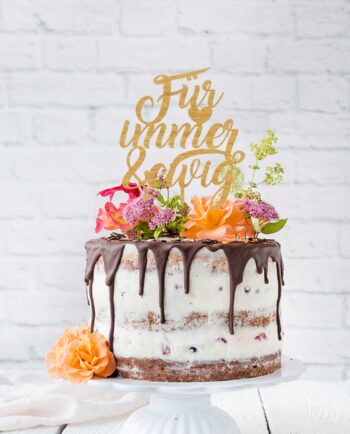 Cake Topper Für immer & ewig - Hochzeit
