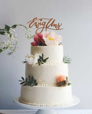Cake Topper Ewig uns - Hochzeit