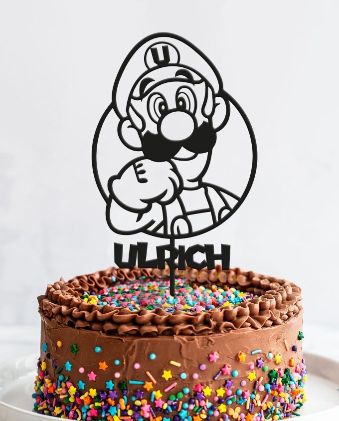 "Super Luigi" Cake Topper
