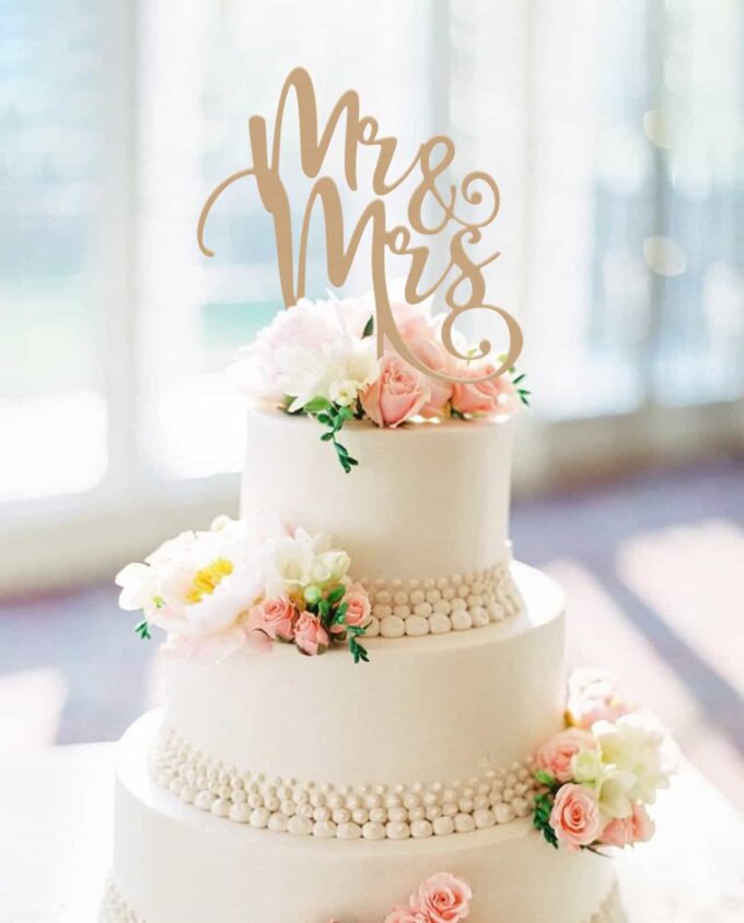 cake topper mr. & mrs. - wedding - hochzeit