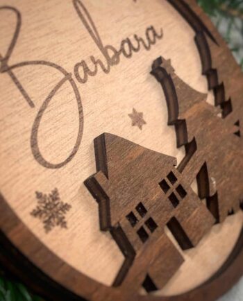 Christbaumanhänger aus Holz personalisiert #_madbyjason_