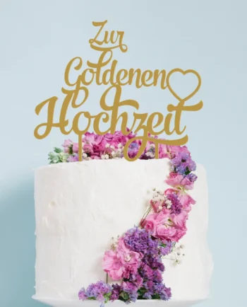 Cake Topper Goldene Hochzeit