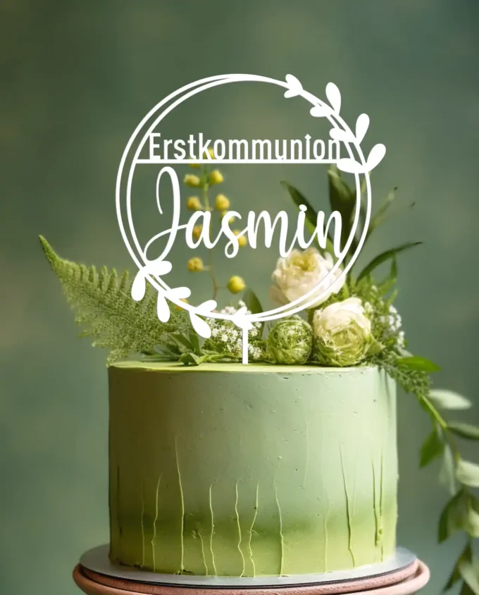 cake topper erstkommunion personalisiert - tortendeko