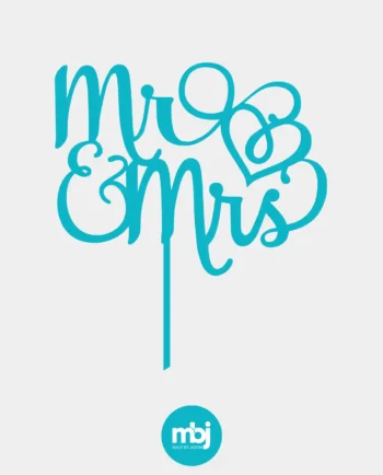 Cake Topper zur Hochzeit - Mr & Mrs - elegant - Tortendeko