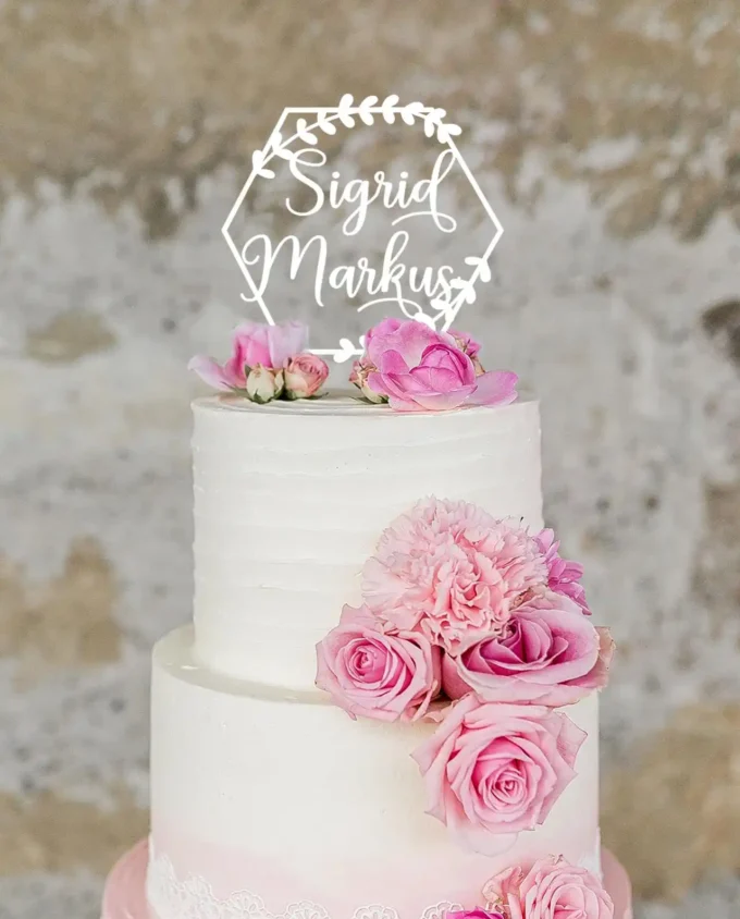 cake topper hochzeit personalisiert