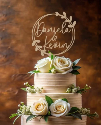 Cake Topper Hochzeit personalisiert - Tortendeko