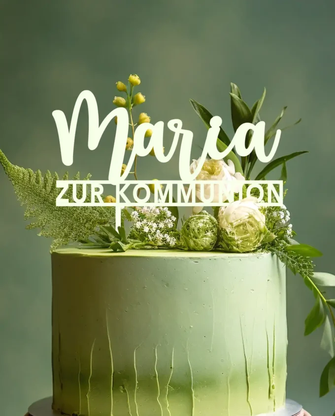 cake topper erstkommunion personalisiert