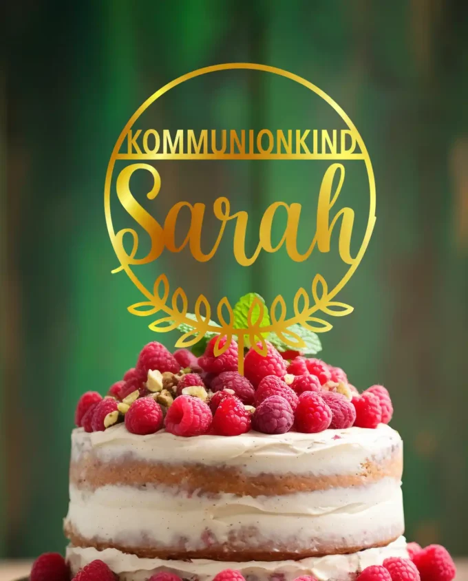 cake topper kommunion - tortendeko personalisiert