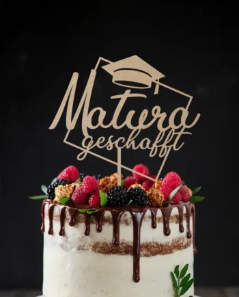 Cake Topper Matura geschafft - Tortendeko - Abitur