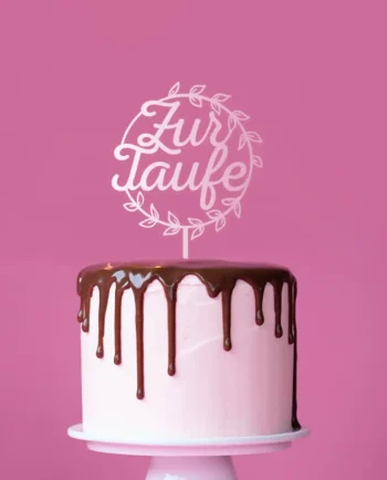 Cake Topper zur Taufe - Tortendeko für die Tauftorte