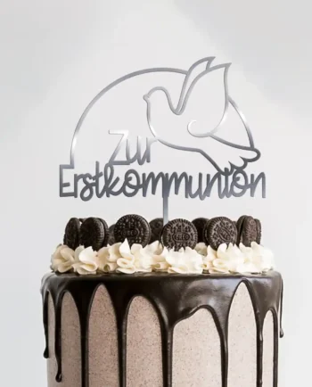 Cake Topper Kommunion modern