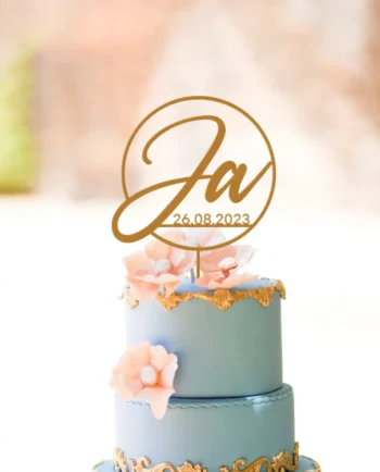 Cake Topper Hochzeit personalisiert P210215