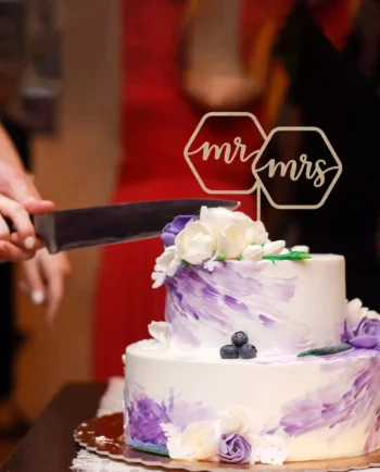 Tortendeko Hochzeit - Cake Topper Mr & Mrs