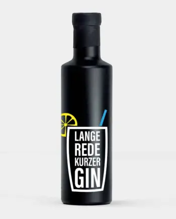 Premium Gin mit Spruch - Lange Rede kurzer Gin - Geschenkidee