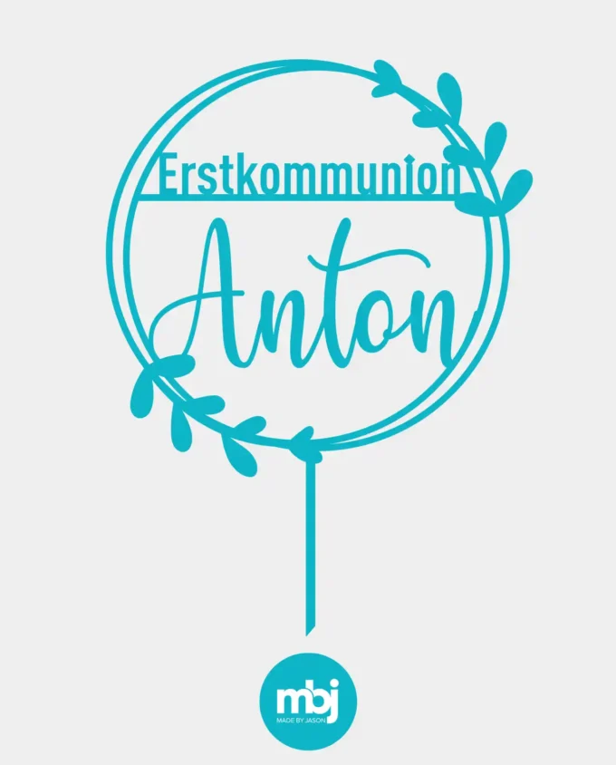 cake topper zur erstkommunion personalisiert - tortendeko