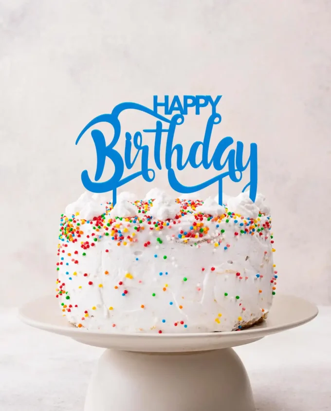 cake topper geburtstag - tortendeko happy birthday - acryl