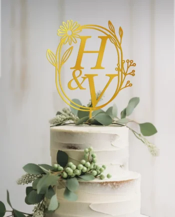 Cake Topper zur Hochzeit personalisiert - Tortendeko