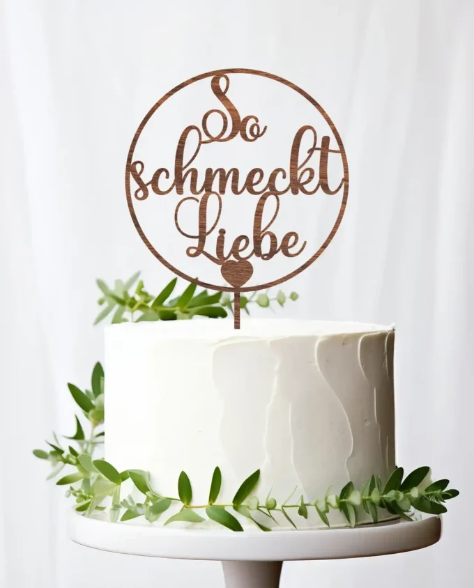 cake topper hochzeit - liebe - tortendeko