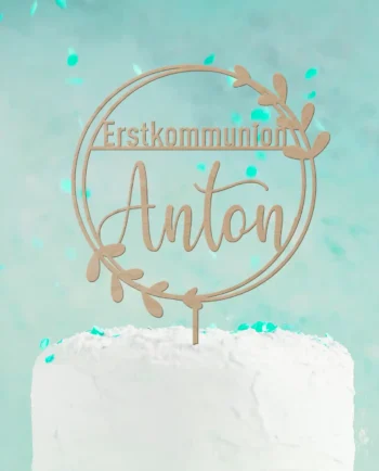 Cake Topper Erstkommunion personalisiert - Tortendeko